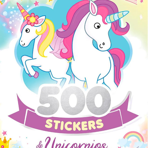 500 STICKERS DE UNICORNIOS - COLOREA Y J