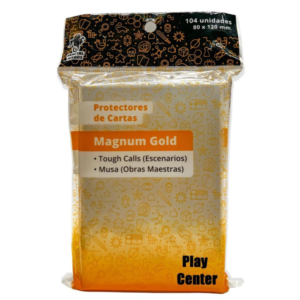 PROTECTORES DE CARTAS MAGNUM GOLD (80 X 120 MM) - 104 UNI