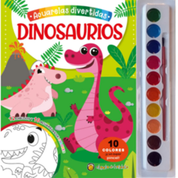 ACUARELAS DIVERTIDAS: DINOSAURIOS