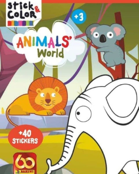 ANIMALS WORLD +40 STICKERS