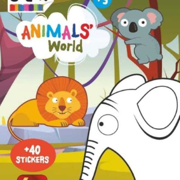 ANIMALS WORLD +40 STICKERS