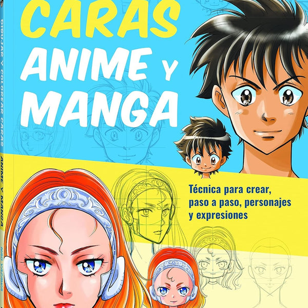 dibujar y colorear - CARAS. ANIME Y MANGA