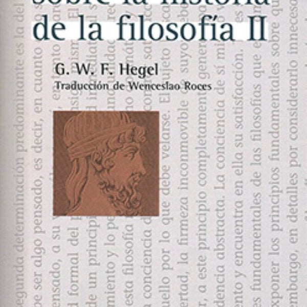 LECCIONES SOBRE LA HISTORIA DE LA FILOSOFIA II