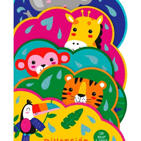 toca y siente fieltro - DIVERSION EN LA JUNGLA
