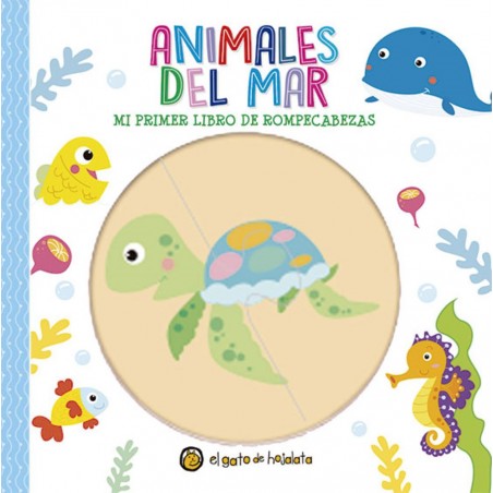ANIMALES DEL MAR - MI PRIMER LIBRO DE ROMPECABEZA