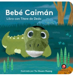 LIBRO CON TITERE DE DEDO - BEBE CAIMAN