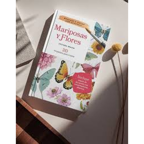 MARIPOSAS Y FLORES. Aprende a pintar con acuarela