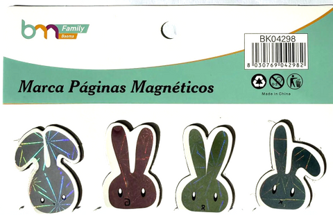 MARCA PAGINAS MAGNETICOS CONEJOS(BAOMA)