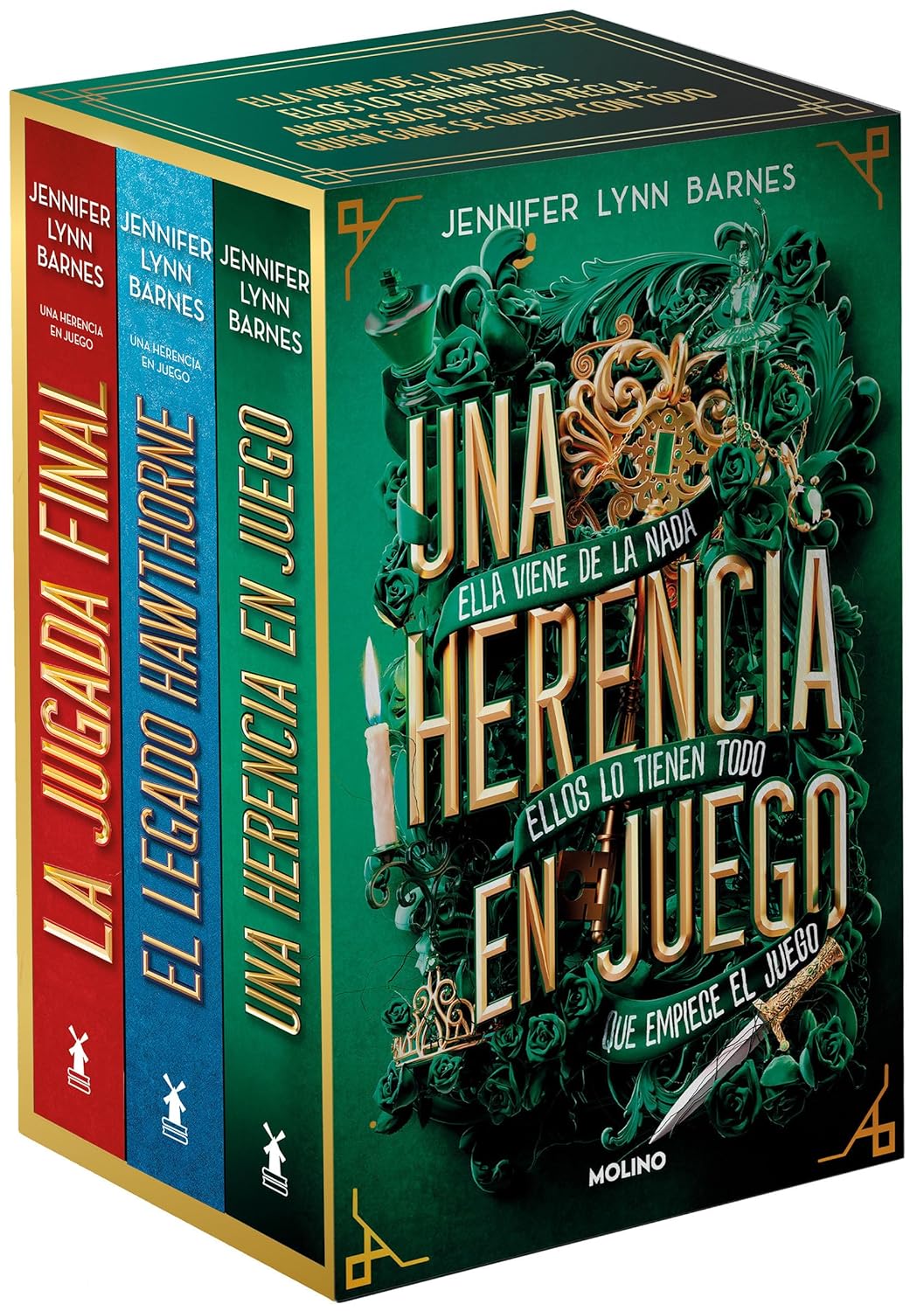 ESTUCHE UNA HERENCIA EN JUEGO(3 TITULOS)
