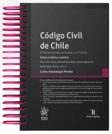 CODIGO CIVIL DE CHILE 2025 - ANILLADO