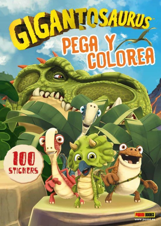 GIGANTOSAURUS PEGA Y COLOREA
