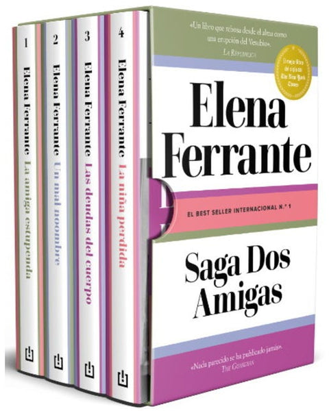 TETRALOGIA LA AMIGA ESTUPENDA (ESTUCHE) (DEBOLSILLO)