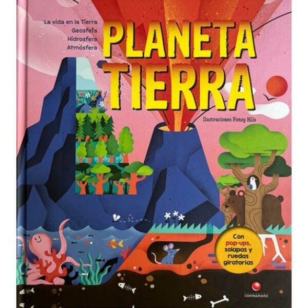 PLANETA TIERRA. Con pop-ups, solapas y ruedas giratorias
