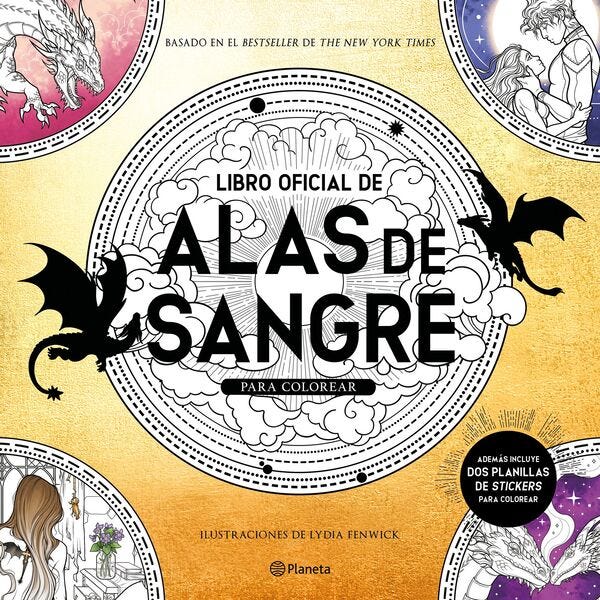 LIBRO OFICIAL DE ALAS DE SANGRE PARA COLOREAR