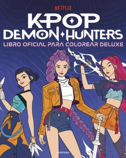 KPOP DEMON HUNTERS LIBRO PARA COLOREAR