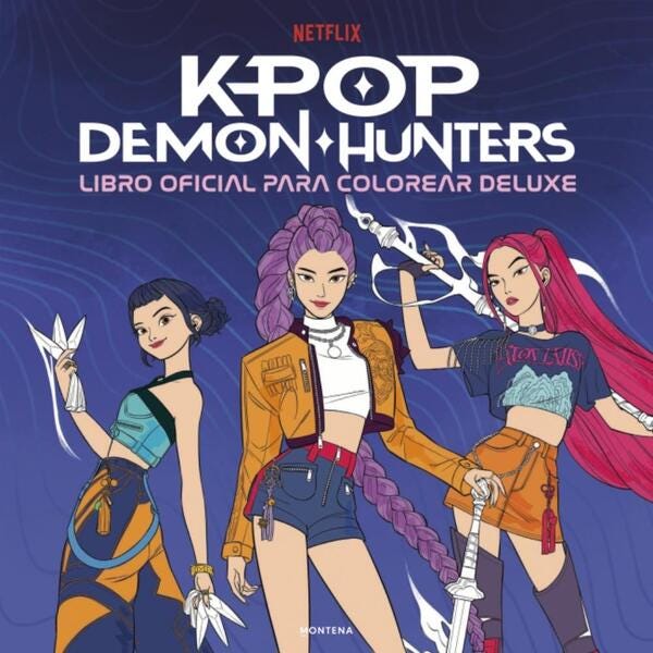 KPOP DEMON HUNTERS LIBRO PARA COLOREAR
