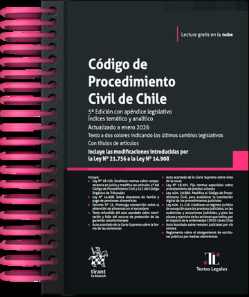 CODIGO PROCEDIMIENTO CIVIL. 2026 Edición con apéndice legislativo. Índices temático y analítico