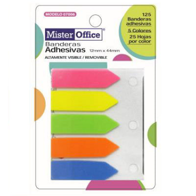 NOTAS ADHESIVAS BANDERITAS (MR OFFICE)