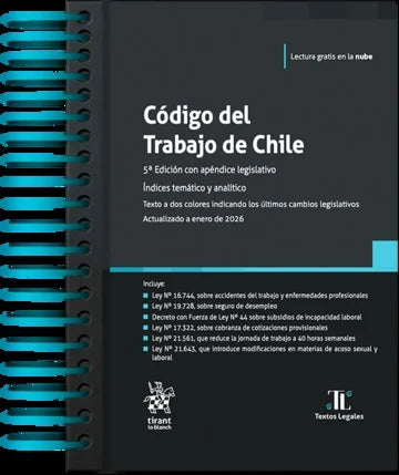 CODIGO DEL TRABAJO 2026 (ANILLADO) TIRANT LO BLANCH