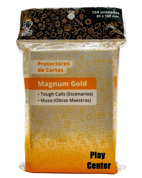 PROTECTORES DE CARTAS MAGNUM GOLD (80 X 120 MM) - 104 UNI