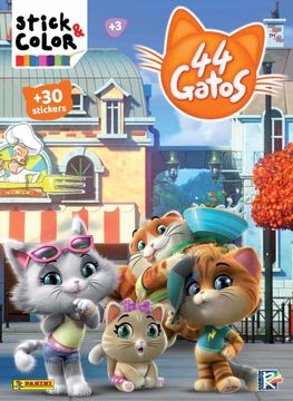 44 GATOS +30 STICKERS. STICK&COLOR(PANINI)