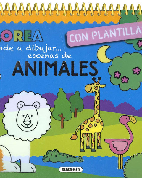 ANIMALES COLOREA CON PLANTILLAS