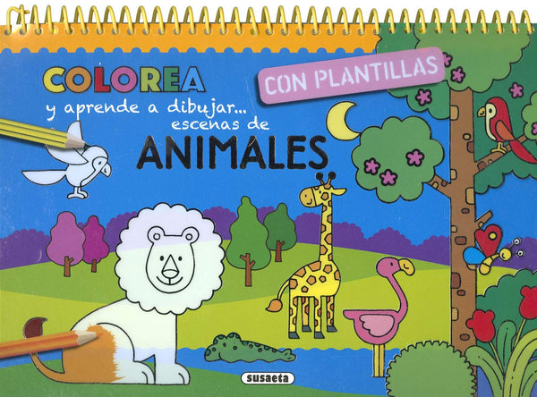ANIMALES COLOREA CON PLANTILLAS