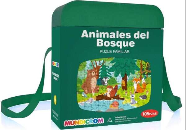 ANIMALES DEL BOSQUE PUZZLE 105 PIEZAS