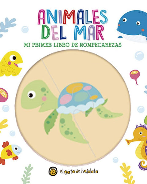 ANIMALES DEL MAR - MI PRIMER LIBRO DE ROMPECABEZA