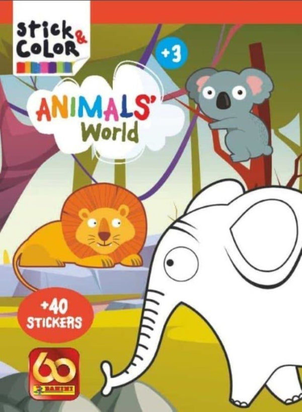 ANIMALS WORLD +40 STICKERS