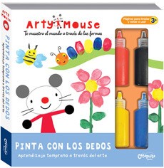 ARTY MOUSE PINTA CON LOS DEDOS