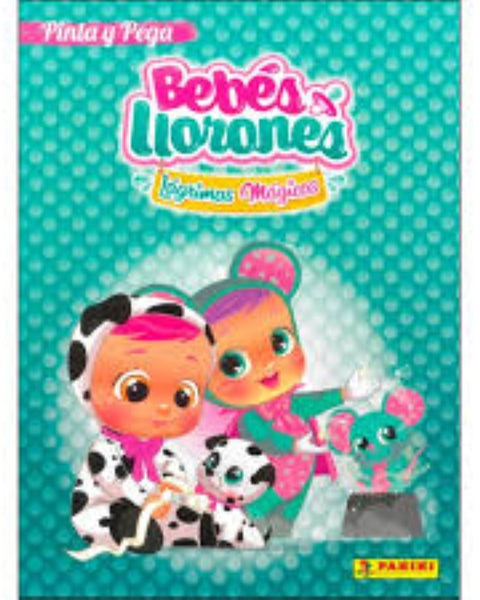BEBES LLORONES LAGRIMAS MAGICAS PINTA Y PEGA