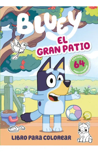 BLUEY 2 EL GRAN PATIO LIBRO COLOREAR