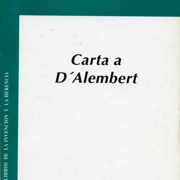 CARTA A D ALEMBERT