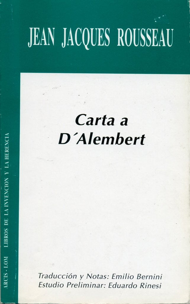 CARTA A D ALEMBERT