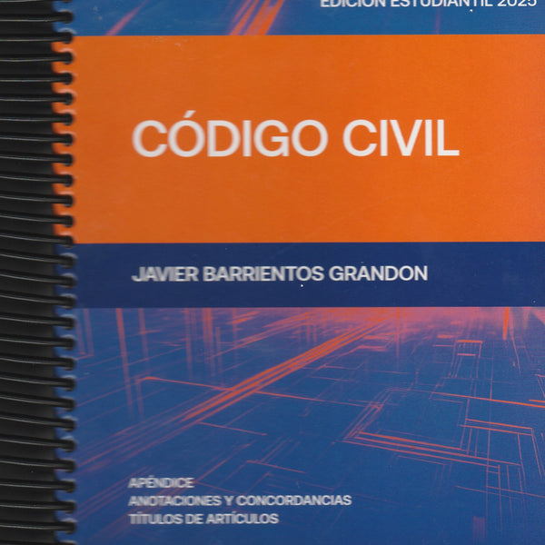 CODIGO CIVIL 2025 ESTUDIANTIL (ANILLADO) – THOMSON REUTERS