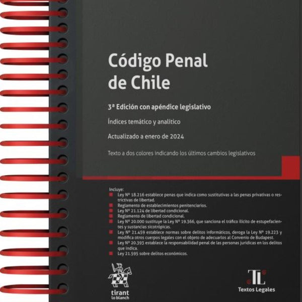 CODIGO PENAL DE CHILE 2024 (ANILLADO)