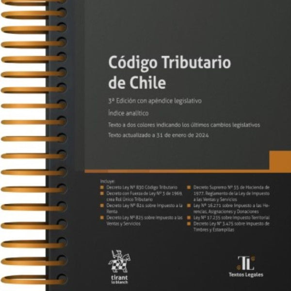 CODIGO TRIBUTARIO DE CHILE 2024 (ANILLO)