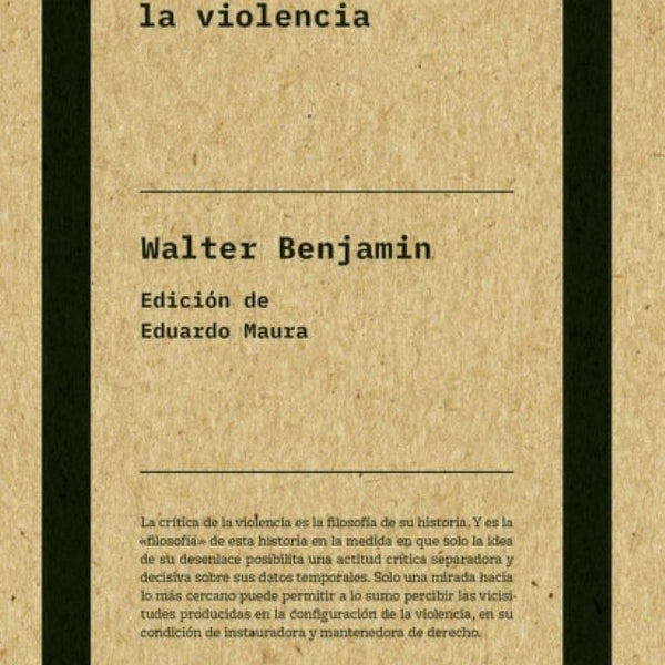 CRITICA DE LA VIOLENCIA