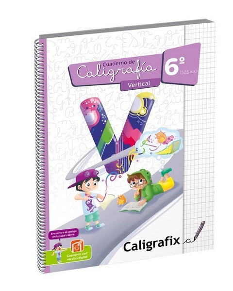 CUADERNO CALIGRAFIA 6° BÁSICO VERTICAL - CALIGRAFIX