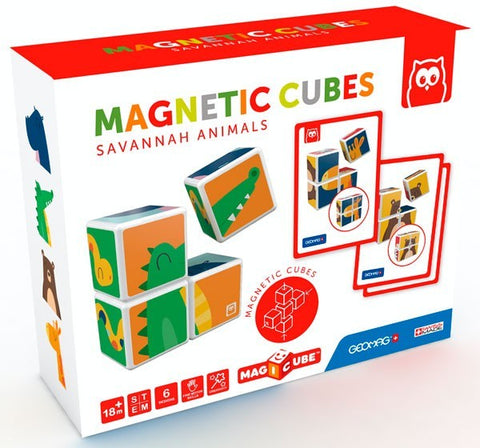 CUBOS MAGNETICOS ANIMALES (18m+)