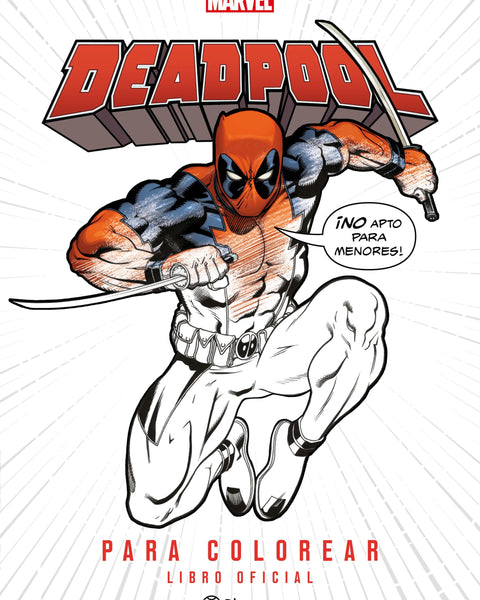 DEADPOOL PARA COLOREAR - MARVEL