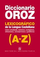 DICCIONARIO OROZ. LEXICOGRAFICO DE LA LENGUA CASTELLANA