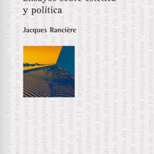 DISENSO. ENSAYOS SOBRE LA ESTETICA Y POLITICA