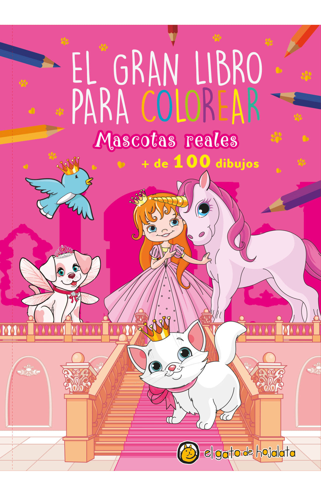 EL GRAN LIBRO PARA COLOREAR MASCOTAS REA