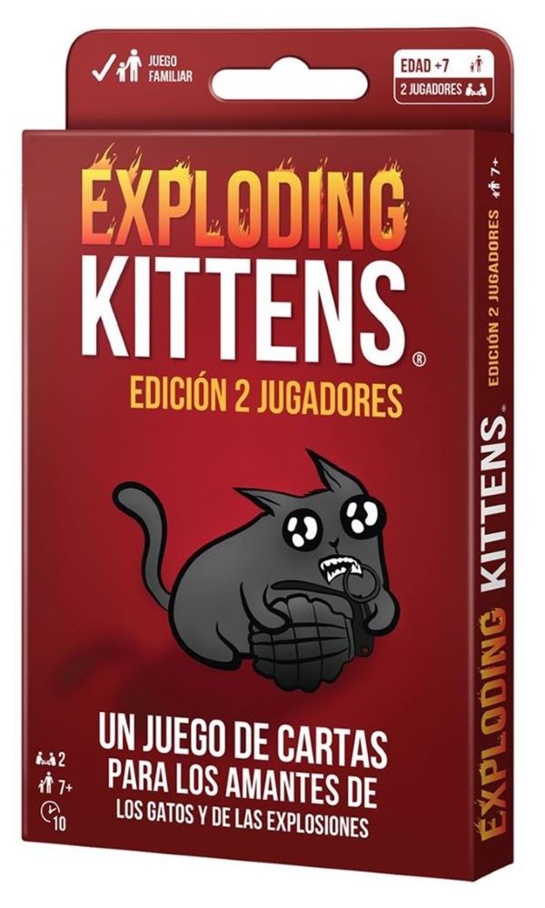 EXPLODING KITTENS EDICION 2 JUGADORES