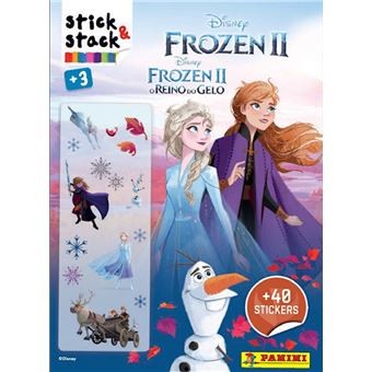 FROZEN II REINO DO GELO + 40 STICKERS STICK&COLOR