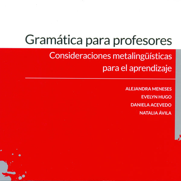 Gramatica Para Profesores: Consideraciones Metalinguisticas Para El Aprendizaje