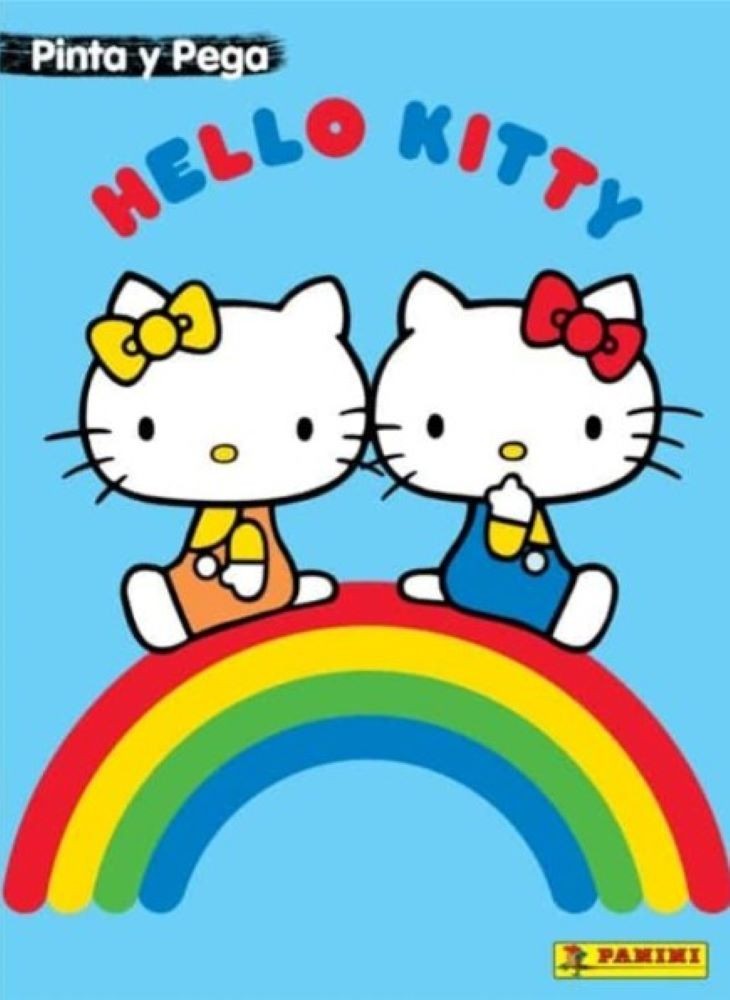 HELLO KITTY PINTA Y PEGA