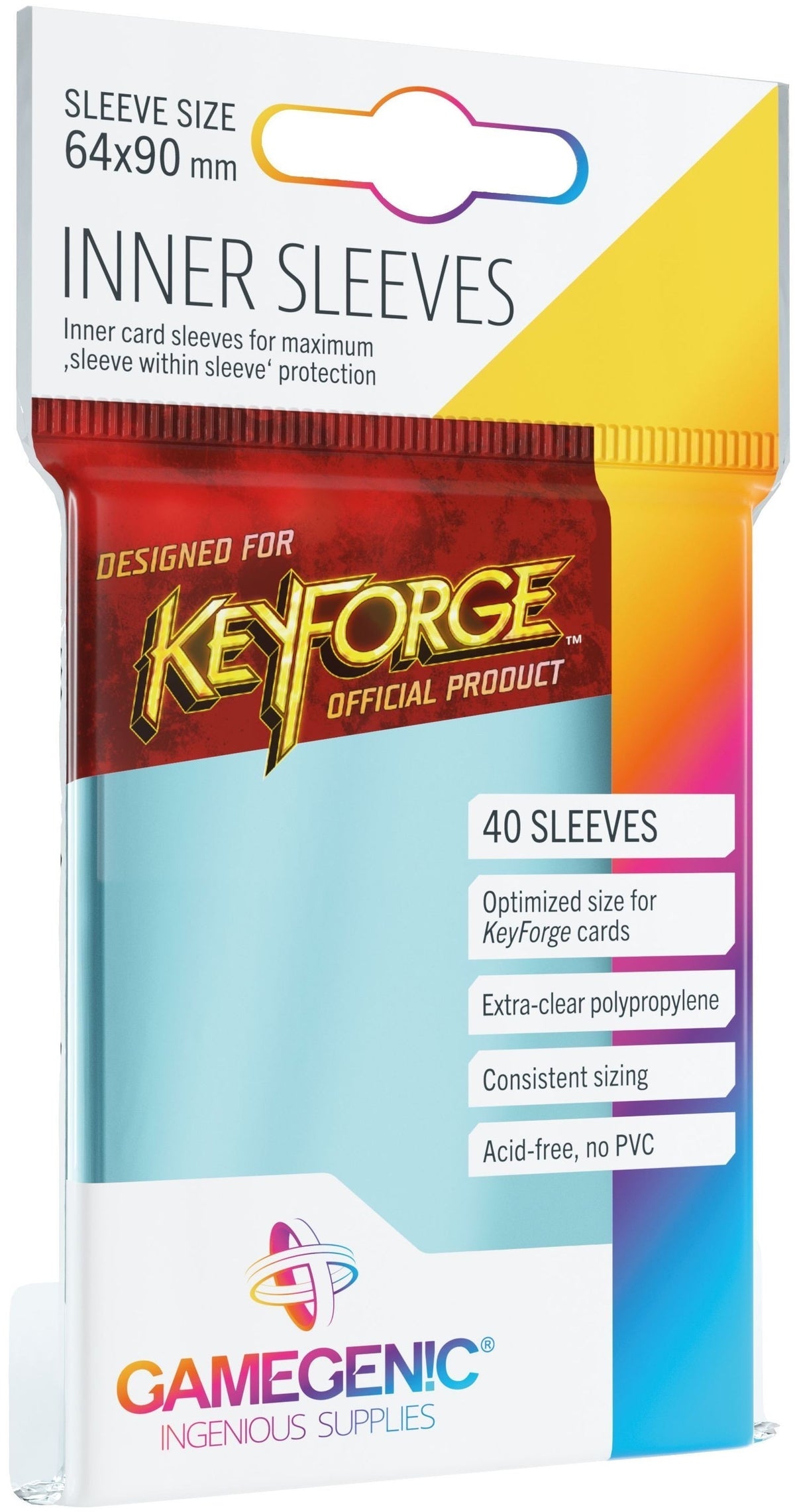 KEYFORGE PRIME EXOSHIELDS CLEAR (40) 66X92